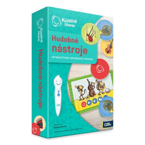 Kúzelné čítanie - Pexeso Hudobné nástroje