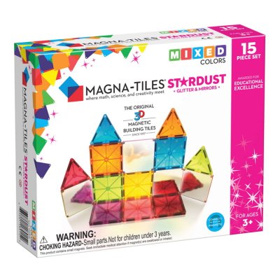 MagnaTiles Magnetická stavebnica Stardust, 15 dielov