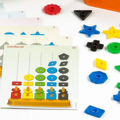 Miniland Logická navliekačka Abacolor, 50 ks