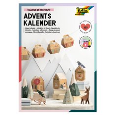 Folia Adventný kalendár - Zasnežená dedinka, 113 ks