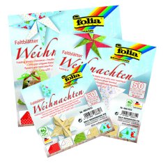 Folia Origami papier Vianoce, 50 ks