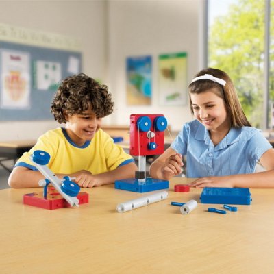 Learning Resources Mechanická stavebnica jednoduché stroje, základná sada