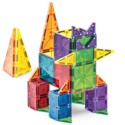 MagnaTiles Magnetická stavebnica Combo, 62 dielov