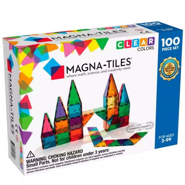 MagnaTiles Školská magnetická stavebnica, 100 dielov