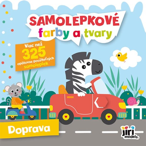 Samolepkové farby a tvary pre najmenších Dopravné prostriedky, 325+