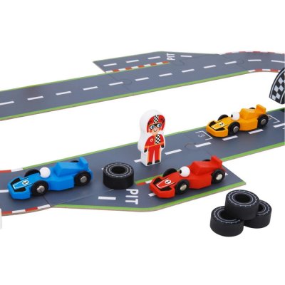 Tooky Toy Pretekárská dráha Formula, 29 ks
