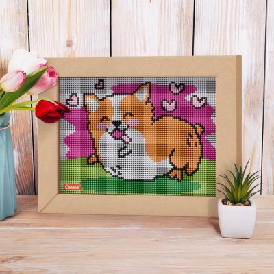 Quercetti Pixel Art 4 Kawaii Corgi, 4800 gombíkov
