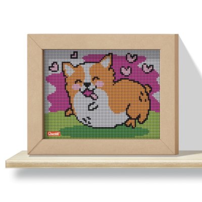 Quercetti Pixel Art 4 Kawaii Corgi, 4800 gombíkov