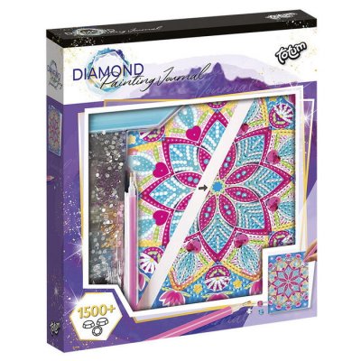 Totum Diamantový denník - Lotosová mandala, 1500 kamienkov