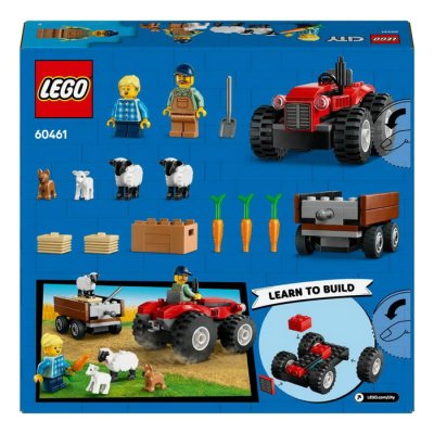 Lego City 60461 Červený traktor s prívesom a ovcami, 116 ks