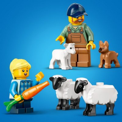 Lego City 60461 Červený traktor s prívesom a ovcami, 116 ks