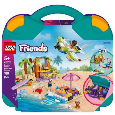 Lego Friends 42672 Kreatívny plážový a cestovný kufrík, 188 ks