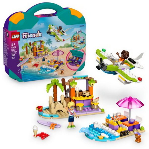 Lego Friends 42672 Kreatívny plážový a cestovný kufrík, 188 ks