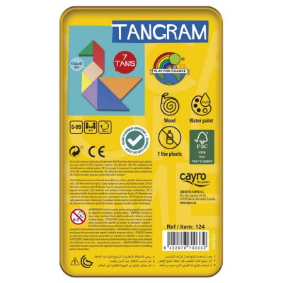 Cayro Tangram v plechovej krabičke