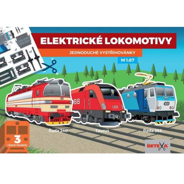 Vystrihovačka elektrické lokomotívy, 3 modely