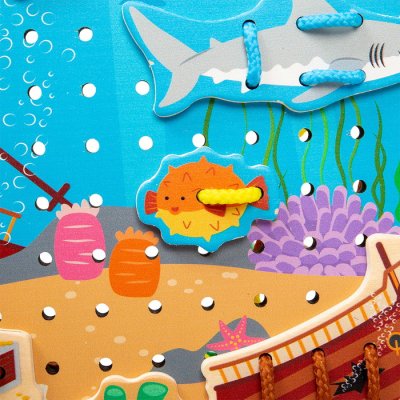 Bigjigs Toys Prevliekacia hra More, 36 ks