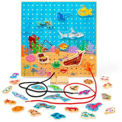 Bigjigs Toys Prevliekacia hra More, 36 ks