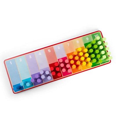 Bigjigs Toys Počítacie tyčinky dúhové, 55 ks