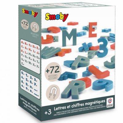 Smoby Magnetické písmená a čísla, 72 ks