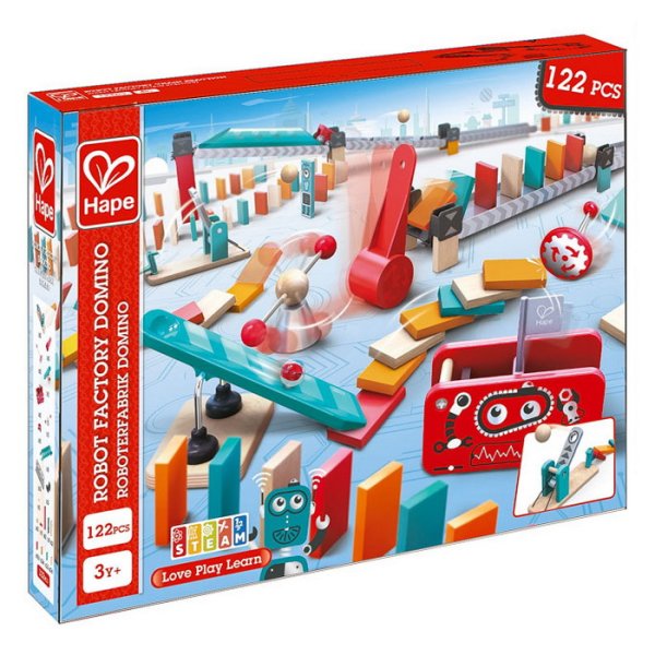 Hape Dominová dráha Robot, 122 dielikov