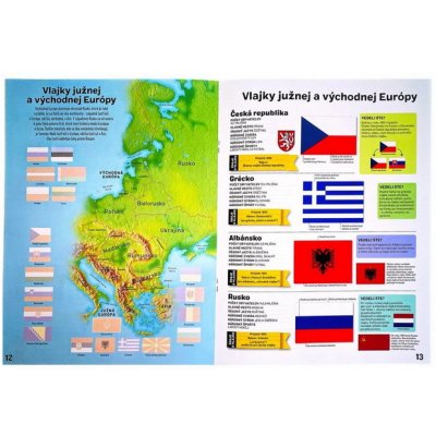 Kniha Vlajky celého sveta a puzzle, 150 dielikov