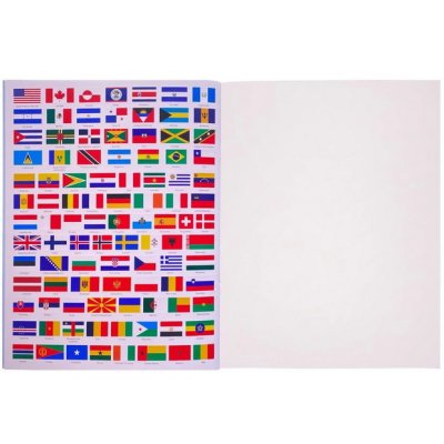 Kniha Vlajky celého sveta a puzzle, 150 dielikov