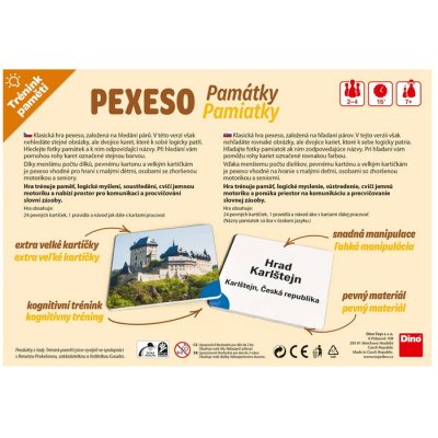 Dino Tréning pamäti Pexeso pamiatky