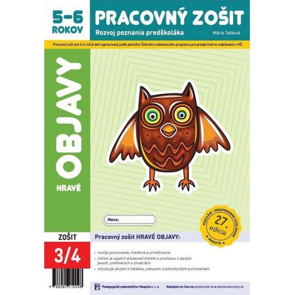 Hravé objavy pracovný zošit 5-6 (2025, 27. edícia)