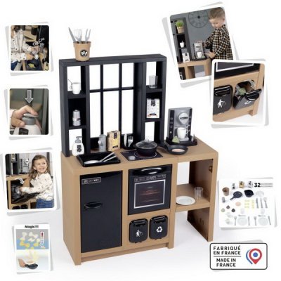 Smoby Kuchynka Loft s príslušenstvom, 32 ks