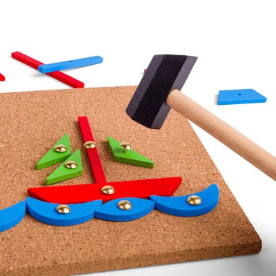 Bigjigs Toys Korková zatĺkačka, 229 ks