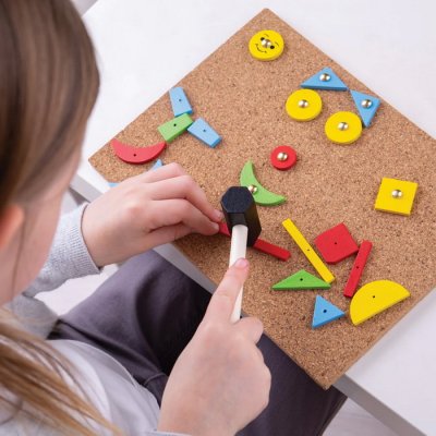 Bigjigs Toys Korková zatĺkačka, 229 ks