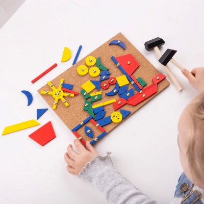 Bigjigs Toys Korková zatĺkačka, 229 ks