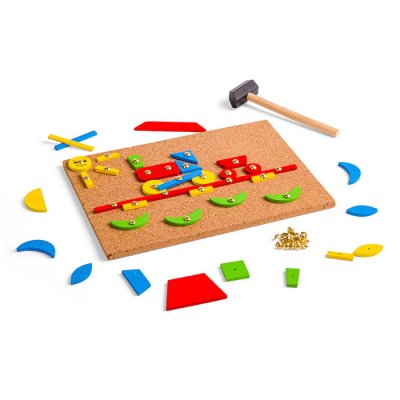 Bigjigs Toys Korková zatĺkačka, 229 ks