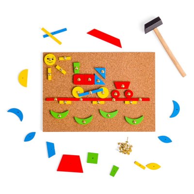 Bigjigs Toys Korková zatĺkačka, 229 ks