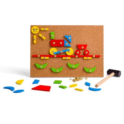 Bigjigs Toys Korková zatĺkačka, 229 ks