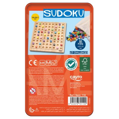Cayro Sudoku v plechovej krabičke
