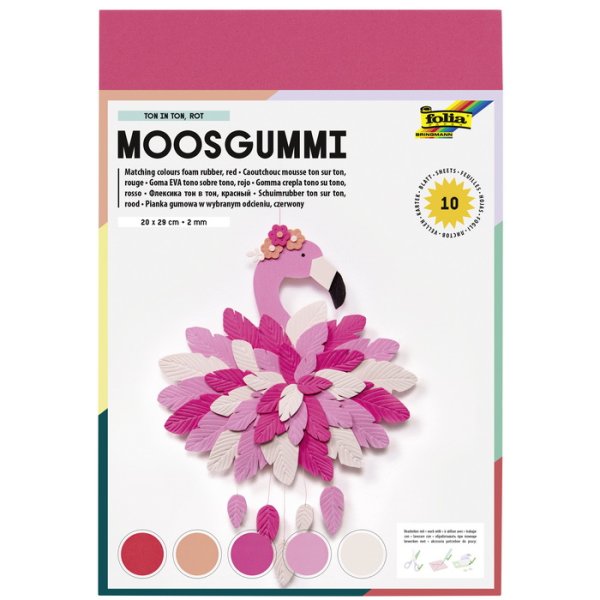Folia Hárky z moosgummi A4, 10 ks