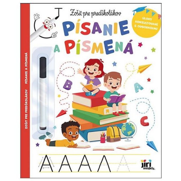 JRM Zošit pre predškolákov Písanie a písmená + fixka