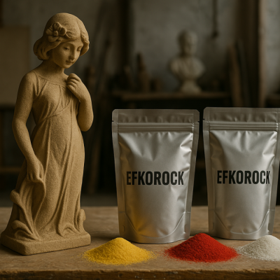 Efkorock - biela keramická hmota do exteriéru