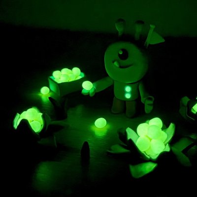 JOVI Plastelína Glow 50g ( 8 farieb + 2 svietiace v tme)