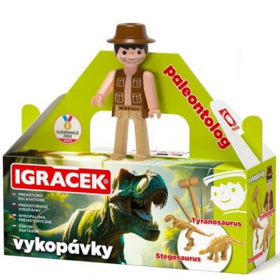 Igráček Vykopávky Tyranosaurus a Stegosaurus