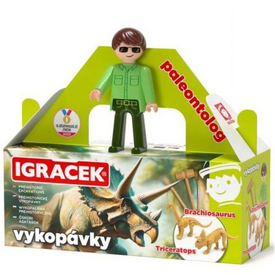 Igráček Vykopávky Triceratops a Brachiosaurus