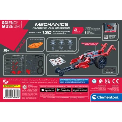 Clementoni Mechanické laboratórium Roadster a dragster, 130+ dielikov