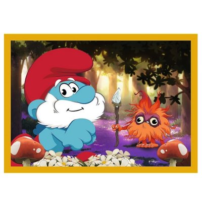 Trefl Puzzle Šmolkovia 4v1