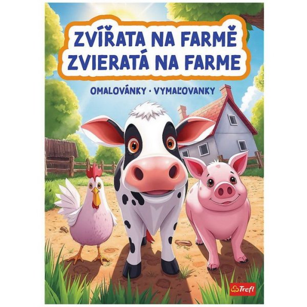 Trefl Vymaľovanky Zvieratá na farme, 24 strán