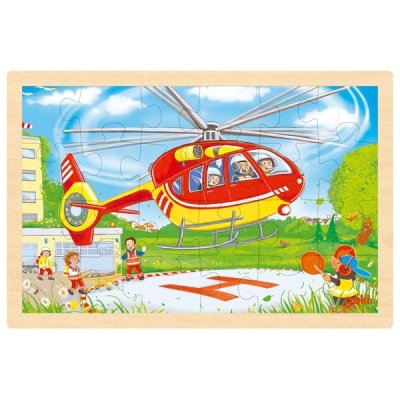 Goki Obojstranné puzzle Záchranári, 48 dielikov