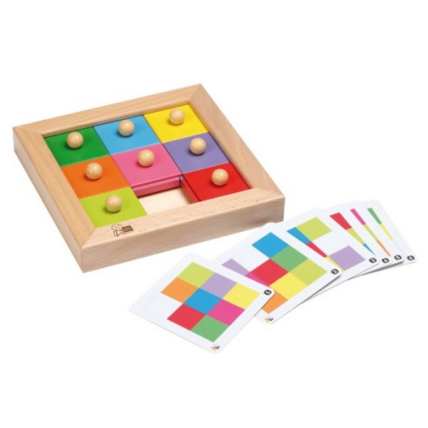 Eduplay Drevená posuvná hra so 6 kartami