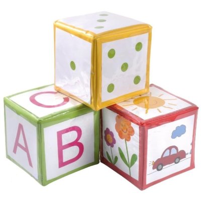 Eduplay Hracie kocky s vreckami, 4 ks