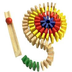 2 Kids Toys Drevená dominová dráha, 400 ks