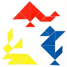Betzold Magnetický tangram na tabuľu, 3 sety